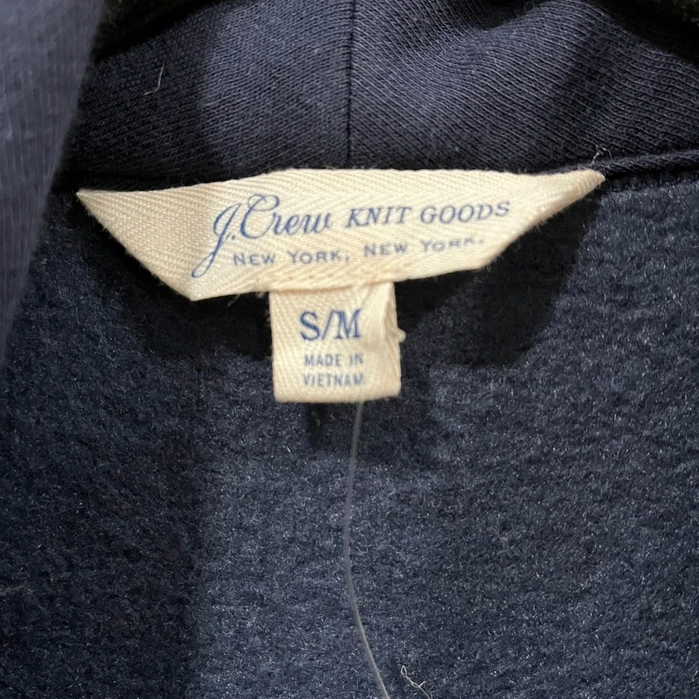 J.Crew Knit‎ Goods Robe Blue Small/Medium BM002 Style HO23 Soft Comfy Loungewear